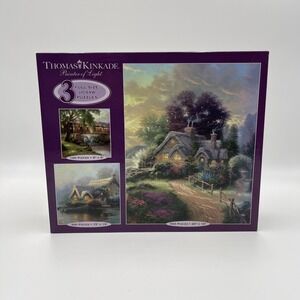 Thomas Kinkade NEW 3 Jigsaw Puzzles, Painter Of Light 500, 300, 100‎ Pieces